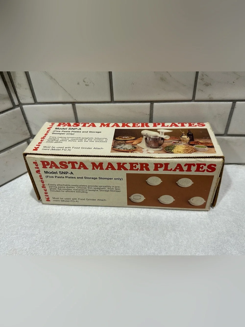 KitchenAid Pasta Maker Plates Stand Mixer for Food Grinder Attachment